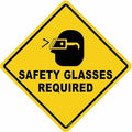 Anti-Slip Floor Sign, 17 in H, 17 in W, Vinyl, Diamond, English, FS-DIAM-508