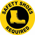 Anti-Slip Floor Sign, 8 in H, 8 in W, Vinyl, Circle, English, FS-8-804, PK2