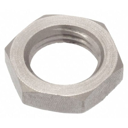 Hex Nut, 3/4"-10, 316 Stainless Steel, Not Graded, Plain, 27/64 in Ht