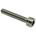 #8-32 Socket Head Cap Screw, Socket, Plain 316 Stainless Steel, 1 in Length