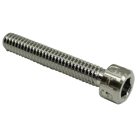 #8-32 Socket Head Cap Screw, Socket, Plain 316 Stainless Steel, 1 in Length