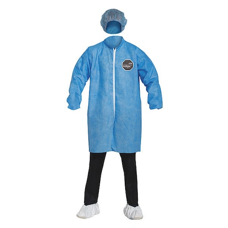 ProShield 10 Disposable Lab Coat, ProShield(R), Snaps Closure, Blue, 4XL, 30 PK