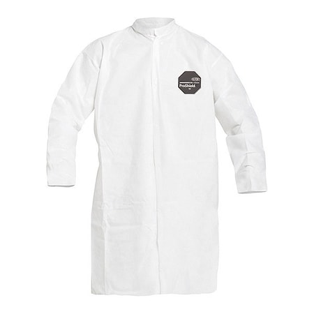 ProShield 10 Disposable Lab Coat, ProShield(R), Snaps Closure, White, L, 30 PK