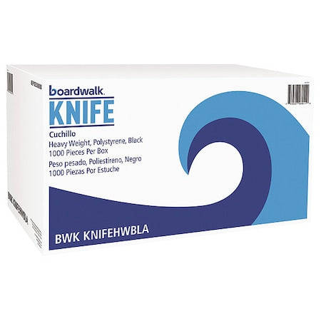 Disposable Knife, Black, Heavy, PK1000