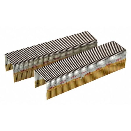Heavy Duty Staples, 16 ga, Standard Crown, 1 in Leg L, Steel, 10000 PK