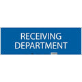 No Header, RECEIVING DEPARTMENT, 28 in W x 10 in H, Horizontal Rectangle, Fiberglass