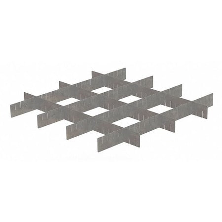 Drawer Divider with Steel, 2 1/2 in H x 23 3/4 in W