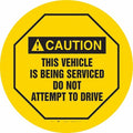 Traffic Sign, 20 in H, 20 in W, Vinyl, Circle, English, 487D57