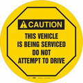 Traffic Sign, 16 in H, 16 in W, Vinyl, Circle, English, 487D62