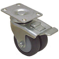 Plate Caster, 220 lb. Load Rating, Swivel