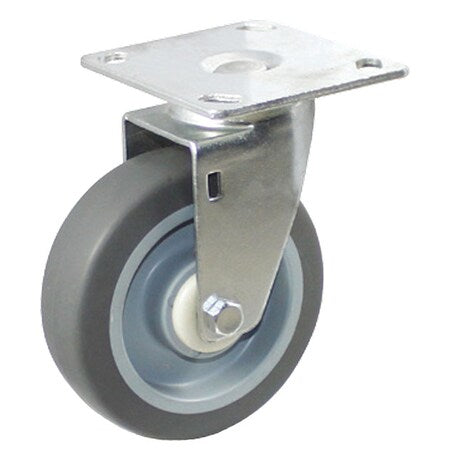 Plate Caster, 240 lb. Load Rating, Swivel