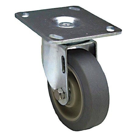 NSF-Listed Plate Caster, 325 lb. Load Rating, Swivel