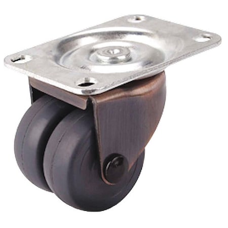Plate Caster, 210 lb. Load Rating, Swivel