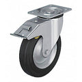 Solid Rubber Caster, 495 lb. Load, Swivel
