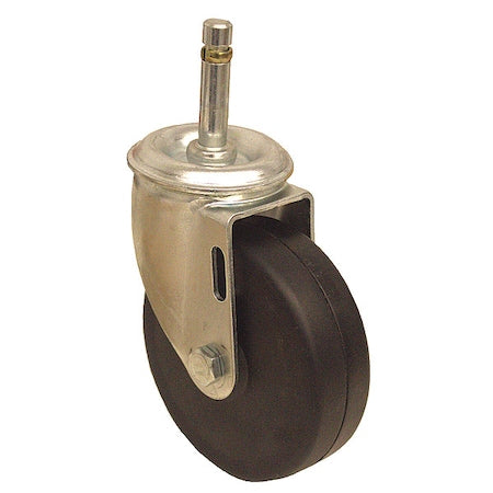 Stem Caster, 150 lb. Load, Black Wheel