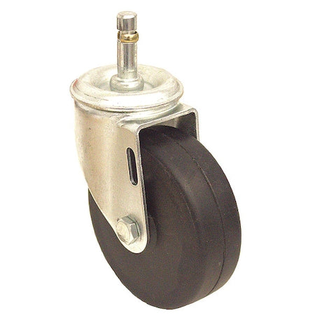 Stem Caster, 150 lb. Load, Black Wheel