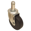 Stem Caster, 150 lb. Load, Black Wheel