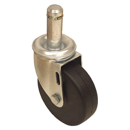 Stem Caster, 150 lb. Load, Black Wheel