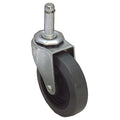 Stem Caster, 120 lb. Load, Gray Wheel