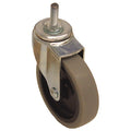 Stem Caster, 130 lb. Load, Gray Wheel
