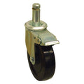 Stem Caster, 150 lb. Load, Black Wheel