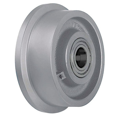 Single Flange Track Wheel, 3" Wheel Dia., 1540 lb Load Rating, Cast Iron