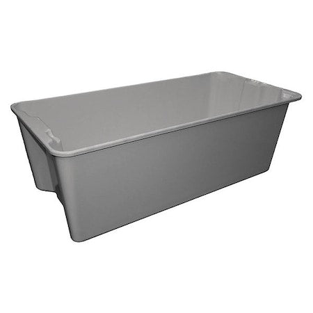 Stack & Nest Storage Container, 37.4 gal, 42-1/2 in L x 20 in W x 14-1/4 in H, Gray