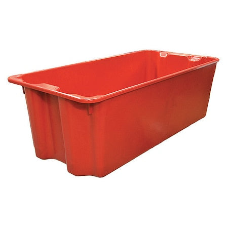 Stack & Nest Storage Container, 37.4 gal, 42-1/2 in L x 20 in W x 14-1/4 in H, Red