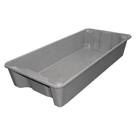 Stack & Nest Storage Container, 18.7 gal, 42-1/2 in L x 20 in W x 7-1/2 in H, Gray