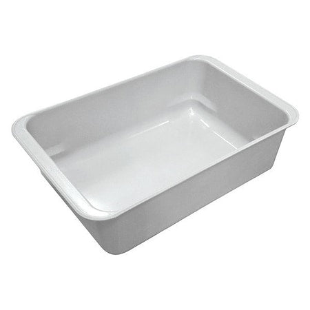 Nestable Storage Container, 2.8 gal, 17 in L x 11 in W x 5 in H, White