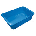 Nestable Storage Container, 2.8 gal, 17 in L x 11 in W x 5 in H, Blue
