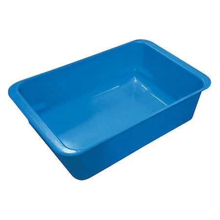 Nestable Storage Container, 2.8 gal, 17 in L x 11 in W x 5 in H, Blue