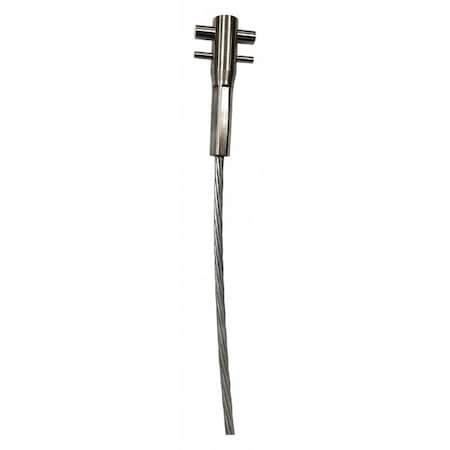 Swaged Cable, 75 ft, 620 lb Weight Capacity, Silver