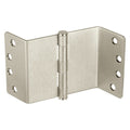 Swing Clear Hinge, Steel, Flush Mounting, 1 1/4 in Leaf W x 4 in Leaf H, Satin Nickel