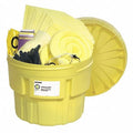 Spill Kit, 21.4 gal Absorbed per Package, 29 lb Drum, Yellow