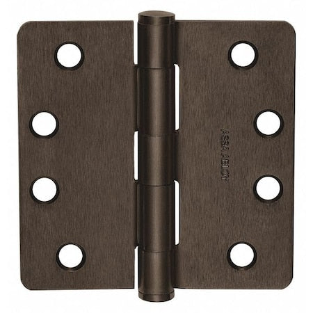 Butt Hinge, Steel, Flush Mounting, 1 11/16 in Leaf W x 4 in Leaf H, Oil Rubbed Bronze