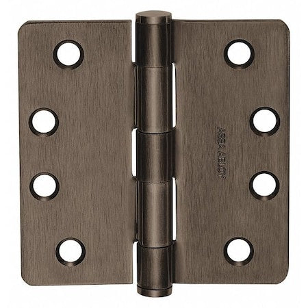 Butt Hinge, Steel, Flush Mounting, 1 11/16 in Leaf W x 4 in Leaf H, Satin Brass