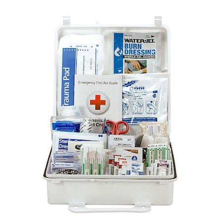 First Aid Kit and Housing, Plastic 183 Components, 50 People Served