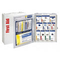 First Aid Kit and Housing, Steel Cabinet, 95 Components, 50 People Served