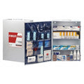 First Aid Kit and Housing, Metal Cabinet, 563 Components, 150 People Served