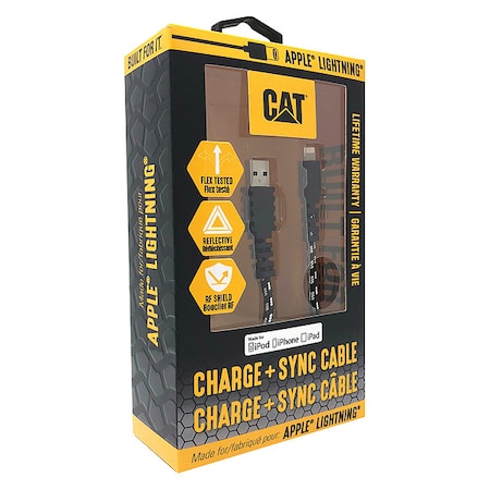 USB Cable, 2.0 Specification, 10 ft. L, Blk