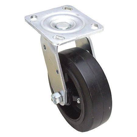 NSF-Listed Plate Caster, 400 lb. Ld Rating, Roller