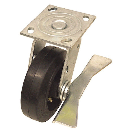 NSF-Listed Plate Caster, 600 lb. Ld Rating, Roller
