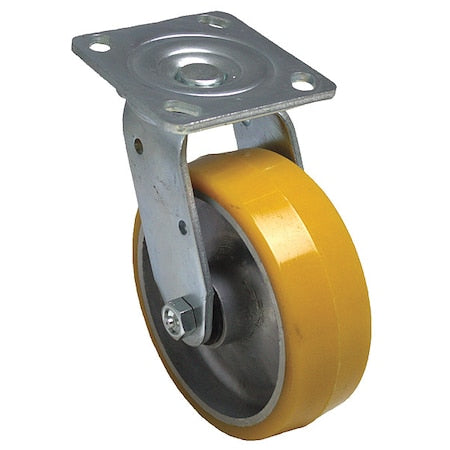 NSF-Listed Plate Caster, 1250 lb. Ld Rating, Roller
