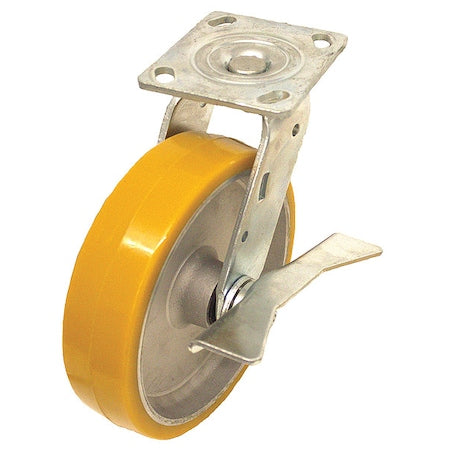 NSF-Listed Plate Caster, 1250 lb. Ld Rating, Roller
