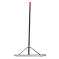 30 in Aluminum Landscape Rake, 30 Tines, 66 in L Aluminum Handle
