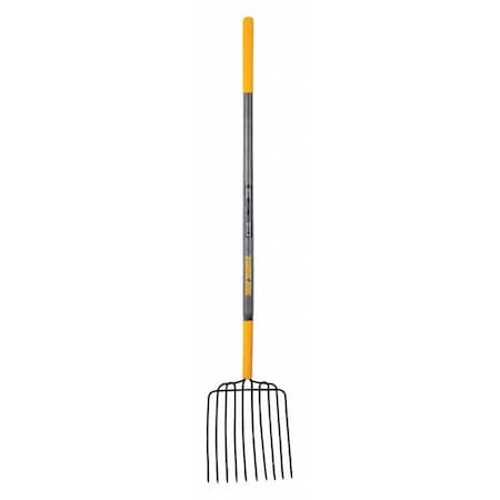 Ensilage Fork, 10 Tines, Wood Handle