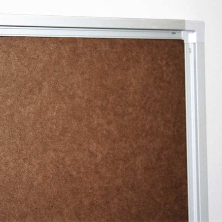 Grid Board, Steel, 24 in, 36 in, Aluminum Frame, Blue/White, Gloss