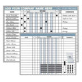 In/Out Board, Steel, 18 in, 24 in, Aluminum Frame, White, Gloss