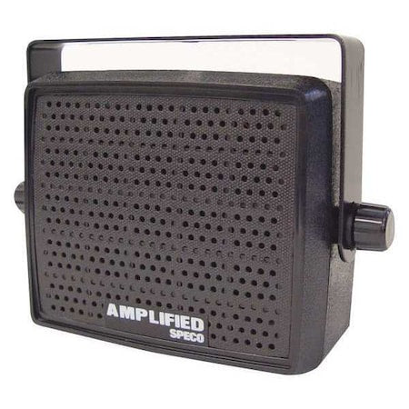 Extension Speaker, 1.6 lb., Black, 82dB